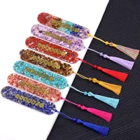 1 Piece Geometric Class Learning School Semi-precious Stone Amethyst Red Jasper Vintage Style Bookmark main image 1