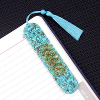 1 Piece Geometric Class Learning School Lapis Lazuli Semi-precious Stone Amethyst Vintage Style Bookmark main image 4