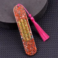 1 Piece Geometric Class Learning School Lapis Lazuli Semi-precious Stone Amethyst Vintage Style Bookmark sku image 4
