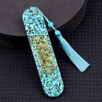1 Piece Geometric Class Learning School Lapis Lazuli Semi-precious Stone Amethyst Vintage Style Bookmark sku image 7