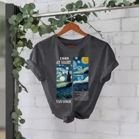 Women's T-shirt Short Sleeve T-Shirts Printing Casual Pastoral Streetwear Slogan Oil Painting main image 1