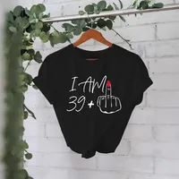 Women's T-shirt Short Sleeve T-Shirts Printing Casual Pastoral Streetwear Slogan Gesture main image 1