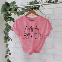 Women's T-shirt Short Sleeve T-Shirts Printing Casual Pastoral Streetwear Slogan Gesture main image 2