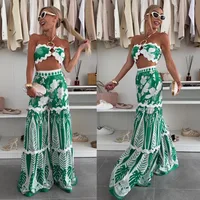 Casual Outdoor Beach Women's Vacation Classic Style Flower Linen Polyester Hemp Pant Co-ord Set Shorts Sets main image 1