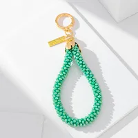 1 Piece Casual Simple Style Commute Water Droplets Glass Unisex Bag Pendant Mobile Phone Chain Keychain main image 7