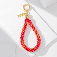 1 Piece Casual Simple Style Commute Water Droplets Glass Unisex Bag Pendant Mobile Phone Chain Keychain main image 8