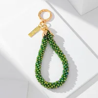 1 Piece Casual Simple Style Commute Water Droplets Glass Unisex Bag Pendant Mobile Phone Chain Keychain main image 9