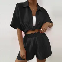 Daily Women's Casual Stripe Polyester Shorts Co-ord Set Shorts Sets main image 4