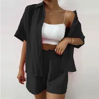 Daily Women's Casual Stripe Polyester Shorts Co-ord Set Shorts Sets main image 3