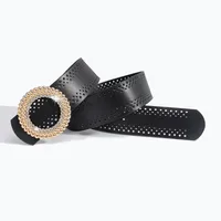 Bohemian Streetwear Solid Color Pu Leather Alloy Women's Chain Belts main image 5
