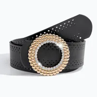 Bohemian Streetwear Solid Color Pu Leather Alloy Women's Chain Belts main image 6