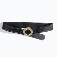 Bohemian Streetwear Solid Color Pu Leather Alloy Women's Chain Belts main image 8