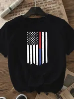 Women's T-shirt Short Sleeve T-Shirts Casual Star Stripe main image 3