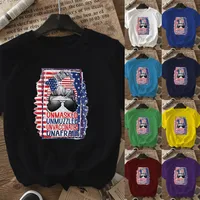 Women's T-shirt Short Sleeve T-Shirts Casual Vocabulary Words/Name Sunglasses Star main image 1