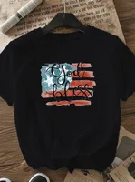 Women's T-shirt Short Sleeve T-Shirts Casual Vocabulary Words/Name Star Stripe main image 2