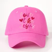 Unisex Casual Simple Style Classic Style Vocabulary Words/Name Heart Shape Curved Eaves Baseball Cap main image 3