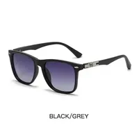 Casual Business Retro Sunglasses PC PC Polarized UV400 Protection Square Full Frame Glasses sku image 1