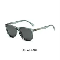 Casual Business Retro Sunglasses PC PC Polarized UV400 Protection Square Full Frame Glasses sku image 2
