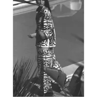 Weekend Women's Classic Style Streetwear Flower Polyester Pant Co-ord Set Shorts Sets main image 1