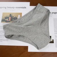 Solid Color Low Waist Briefs Panties main image 3