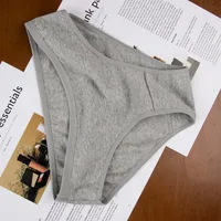 Solid Color Low Waist Briefs Panties main image 7