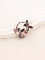 Elegant Shiny Infinity Copper Inlay Zircon Women's Brooches main image 6