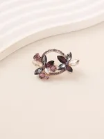 Elegant Shiny Infinity Copper Inlay Zircon Women's Brooches main image 5