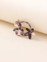 Elegant Shiny Infinity Copper Inlay Zircon Women's Brooches main image 7