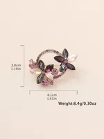 Elegant Shiny Infinity Copper Inlay Zircon Women's Brooches main image 2