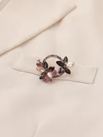 Elegant Shiny Infinity Copper Inlay Zircon Women's Brooches main image 4