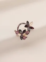 Elegant Shiny Infinity Copper Inlay Zircon Women's Brooches main image 1
