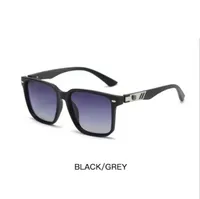 Casual Business Retro Solid Color PC Polarized UV400 Protection Square Full Frame Glasses main image 4