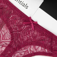 Lace Low Waist Thong Panties main image 3