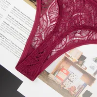 Lace Low Waist Thong Panties main image 10