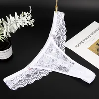 Lace Low Waist Thong Panties main image 1