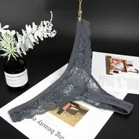 Lace Low Waist Thong Panties main image 4