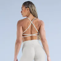 Casual Fitness Sport Style Solid Color Nylon Spandex Round Neck Tracksuit Vest Leggings main image 4