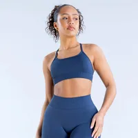 Casual Fitness Sport Style Solid Color Nylon Spandex Round Neck Tracksuit Vest Leggings main image 9