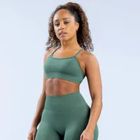 Casual Fitness Sport Style Solid Color Nylon Spandex Round Neck Tracksuit Vest Leggings main image 7