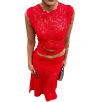 Holiday Travel Selfie Women's Elegant Sexy Flower Polyester Lace Skirt Co-ord Set Shorts Sets main image 5