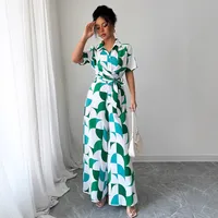 Women's Daily Casual Printing Full Length Belt Jumpsuits main image 1