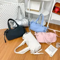 Women's Pu Leather Solid Color Bow Knot Streetwear Square Zipper Shoulder Bag main image 1
