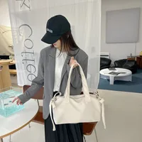 Women's Pu Leather Solid Color Bow Knot Streetwear Square Zipper Shoulder Bag sku image 4