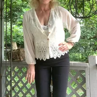 Women's Chiffon Shirt Long Sleeve Blouses Casual Hawaiian Tropical Solid Color main image 3