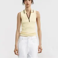 Women's T-shirt Sleeveless Sweaters & Cardigans Elegant Solid Color main image 1
