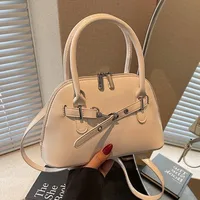 Women's Pu Leather Solid Color Streetwear Square Zipper Shoulder Bag main image 2