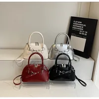 Women's Pu Leather Solid Color Streetwear Square Zipper Shoulder Bag main image 1