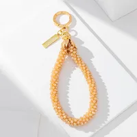 1 Piece Casual Simple Style Commute Water Droplets Glass Unisex Bag Pendant Mobile Phone Chain Keychain sku image 5