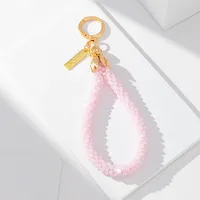 1 Piece Casual Simple Style Commute Water Droplets Glass Unisex Bag Pendant Mobile Phone Chain Keychain sku image 8