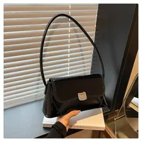 Women's Pu Leather Solid Color Streetwear Square Magnetic Buckle Flip Cover Shoulder Bag main image 4